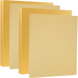 Dynamico Gold Bright Color Cardstock Paper - Great for Arts & Crafts, Scrapbooking, Flyers, Posters | Medium Weight Card Stock 65lb (1