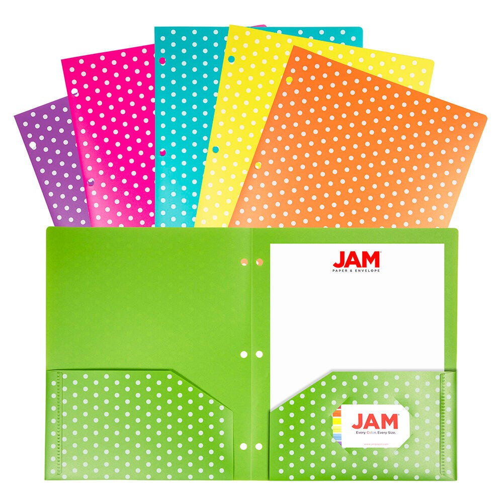 POP Folders with 3 Hole Punch