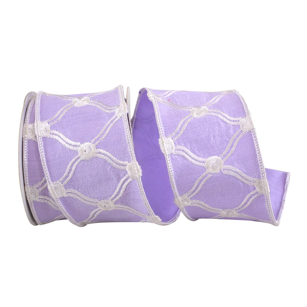 Purple Scrolls Ribbon