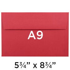 A9 Clear Plastic Envelope Bags - 100 Pieces - Measures 6 1/4 x 9 1/4 -  Fits Half Fold Greeting Cards and A9 Envelopes