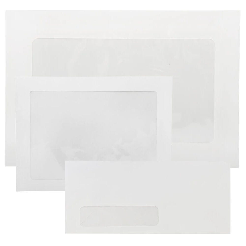 White Window Display Envelopes