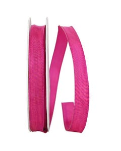 Magenta Seville Wired Grosgrain Ribbon 5/8 Inch x 27 Yards Grosgrain Ribbon