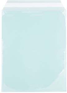 8 15/16 x 11 1/4 Cello Envelopes with Peel & Seal - Aqua Blue