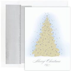 Frosted Tree Christmas Cards - 16 Pack