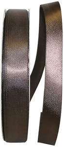 Chocolate Brown Deluxe 7/8 Inch x 100 Yards Satin Ribbon