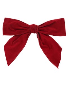Scarlet Velvet 8 inch x 50 pieces Twist Tie Bows