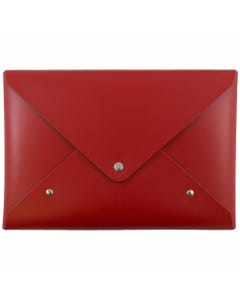 Red Italian Leather Snap 6 x 9 Portfolio