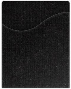 9 x 12 Pocket Page w/Wavy Pocket - Black Linen