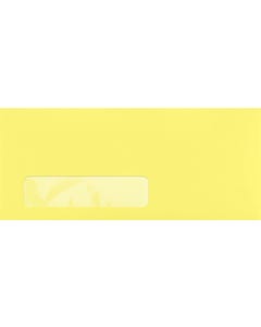 #10 Window Envelopes (4 1/8 x 9 1/2) - Pastel Canary