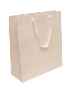 Matte White Heavy Duty Recycled Kraft Jumbo 16 x 17 1/2 x 6 Gift Bag