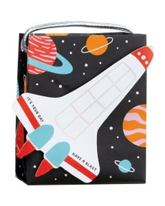 Space Adventures Mini 3 3/8 x 4 1/4 x 2 Gift Bag