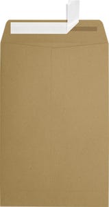 Brown Kraft Grocery Bag 28lb 6 x 9 Open End Envelopes with Peel & Seal