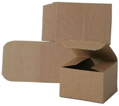 Brown Kraft X-Small Open Lid Gift Boxes (3 x 3 x 2)