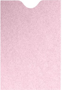 Pink Rose Metallic 32lb Credit Card Sleeve (2 3/8 x 3 1/2)