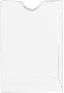 Credit Card Sleeve (2 3/8 x 3 1/2) - White