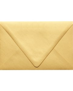 6 x 9 Booklet Contour Flap Envelope - Gold Metallic