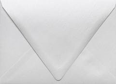 Crystal White Metallic 32lb A7 Contour Flap Envelopes (5 1/4 x 7 1/4)