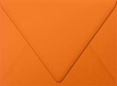 Mandarin Orange 32lb A7 Contour Flap Envelopes (5 1/4 x 7 1/4)