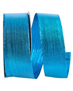 Turquoise Blue Lame 1 1/2 Inch x 25 Yards Ribbon
