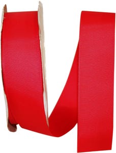 Hot Red Style 1 1/2 Inch x 50 Yards Grosgrain Ribbon
