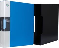Blue Plastic Display Book - 8.5 Inch x 11 Inch - 160 Pages