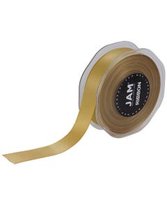 Gold Satin 7/8 Inches Thick x 25 yards Ribbon
