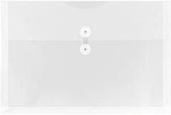 Clear Button & String Plastic Envelope - Legal Booklet 9 3/4 x 14 1/2