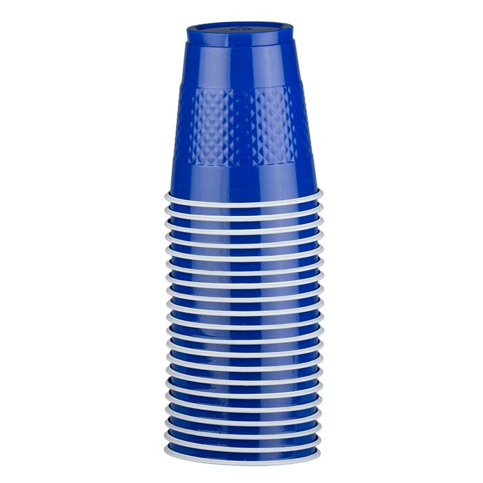 Jam Paper Plastic Cups - 12 oz - Red - 20/Pack