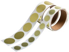 Gold Foil Combo Pack 1 Small Roll & 1 Large Roll Labels - Pack of 200