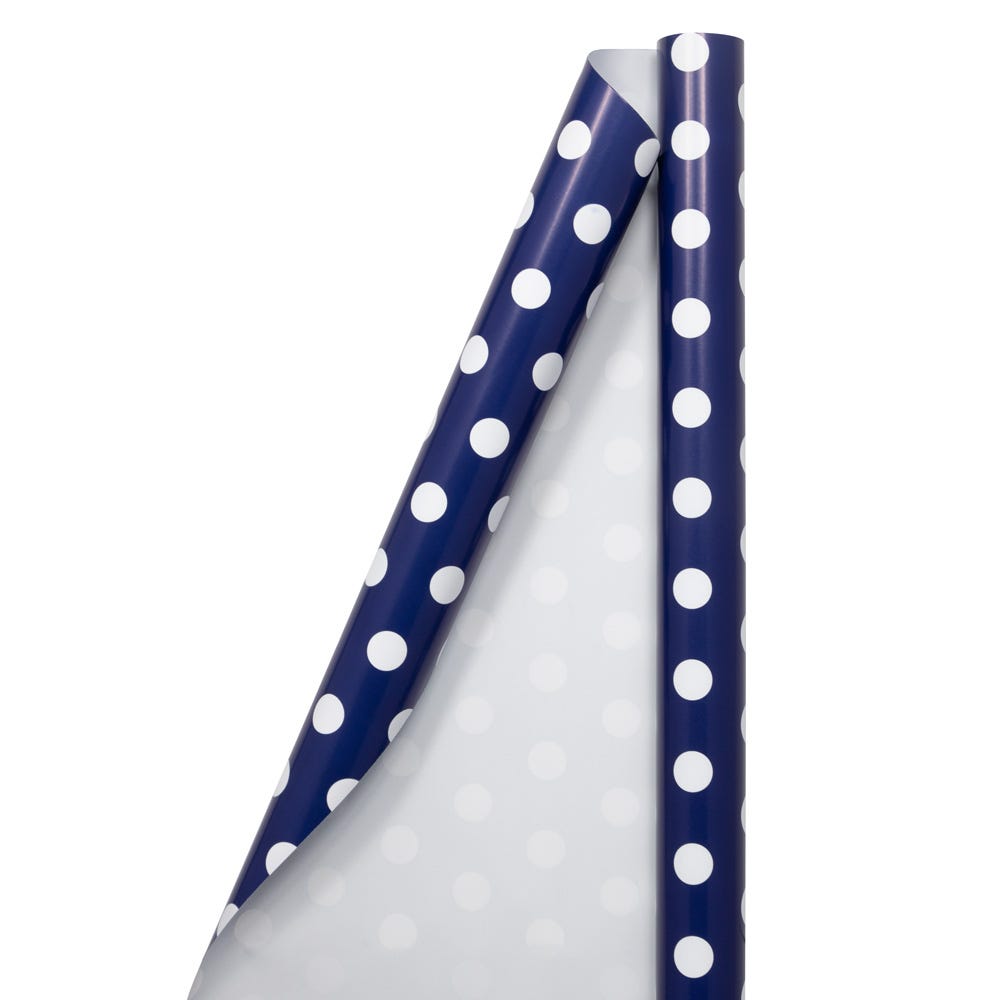 Blue and best sale white wrapping paper
