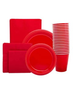 Red Party Supply Pack - Pack of 160