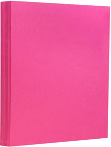 Fuchsia Pink Magenta 130lb 8 1/2 x 11 Cardstock