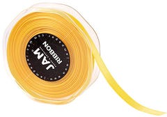 Yellow Satin 3/8 Inch Thick x 25 Yards Ribbon
