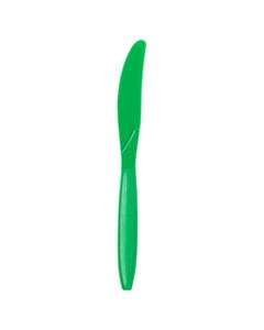 Green Plastic Knives - Pack of 100