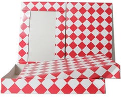 Red and White Diamond Gift Boxes - 8.5 x 11.5 x 1.63