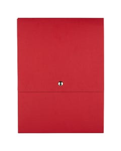 Red Kraft Vertical Snap Portfolio 12 1/8 x 9 x 1/2 Portfolios
