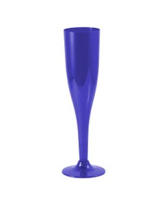 Royal Blue Plastic Champagne Glasses
