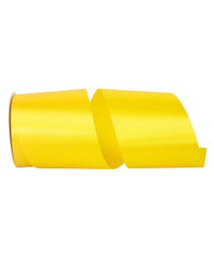Lemon Yellow Allure 4 Inch x 50 Yards Satin Ribbon