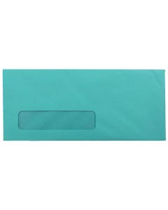 Sea Blue Recycled #10 Window 4 1/8 x 9 1/2 Envelopes