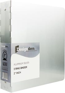 Silver Aluminum 3-Ring Binder - 2 Inch