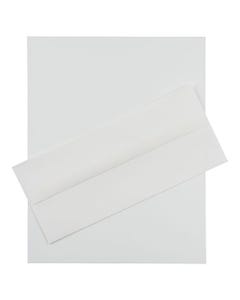White Laid #10 Stationery Set - Pack of 100