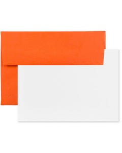 Orange A6 Stationery Set