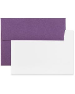 Dark Purple A7 Stationery Set - Pack of 25