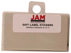 Gray Gift Label Stickers - 2 Inch x 3 1/2 Inch - 25 Pack