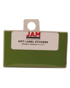 Green Gift Label Stickers - 2" x 3.5" - 25 Pack