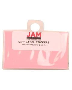 Baby Pink Label Stickers 2 x 3 1/2 Labels - Pack of 25