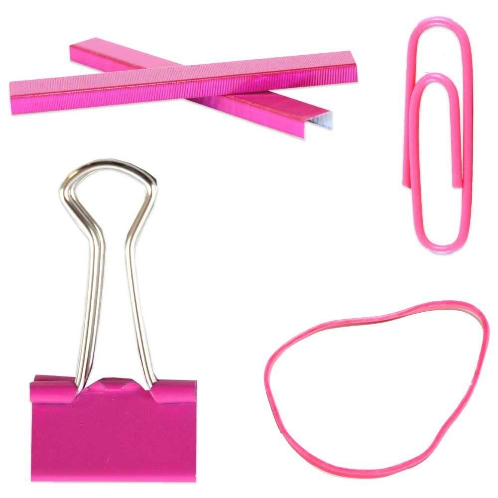 Pink binder sales clips