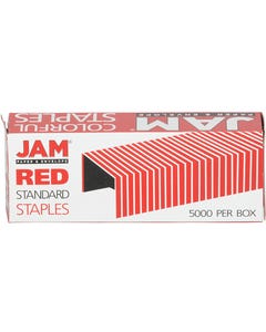 Red Colored Staples Box of 5000
