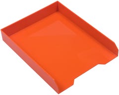 Orange Letter Paper Tray Desk Organizer