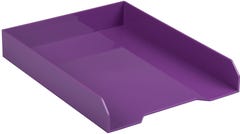 Purple Letter Paper Tray Desk Organizer